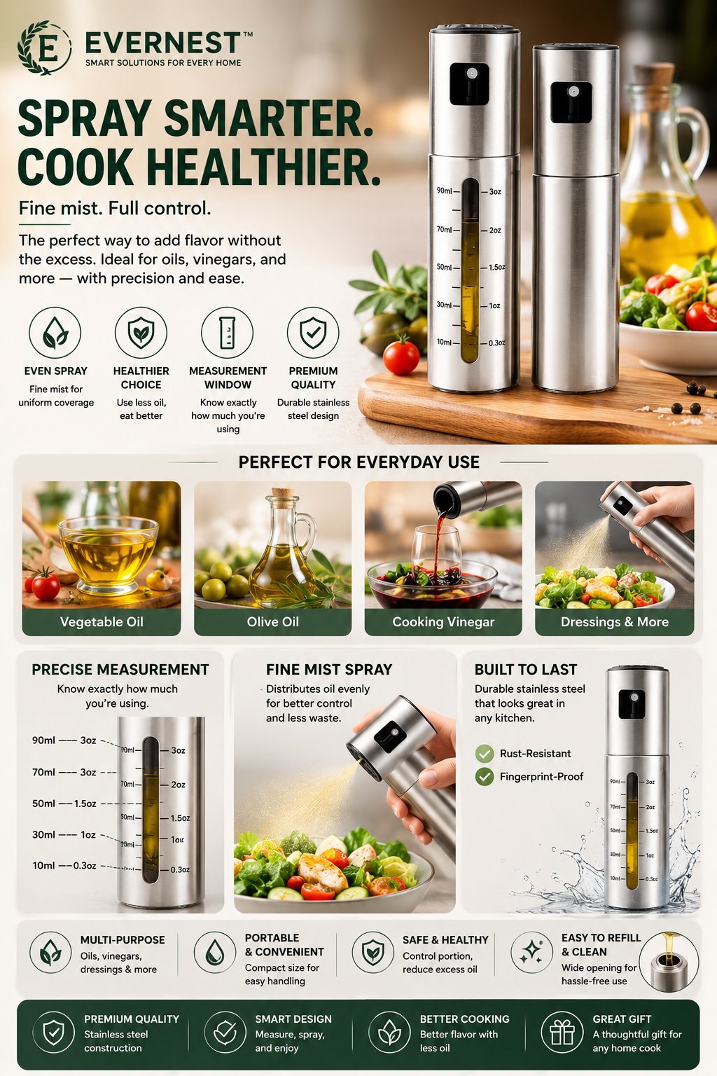 EverNest™ FineMist Oil Sprayer